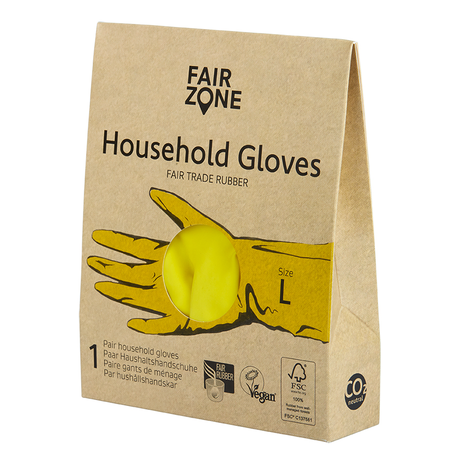 Fair Zone Yellow Rubber Gloves