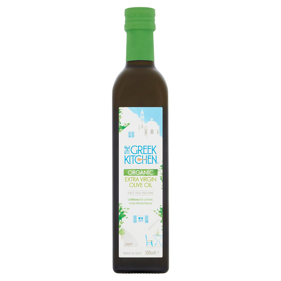 The Greek Kitchen Organic Unfiltered Extra Virgin Olive Oil - 500ml