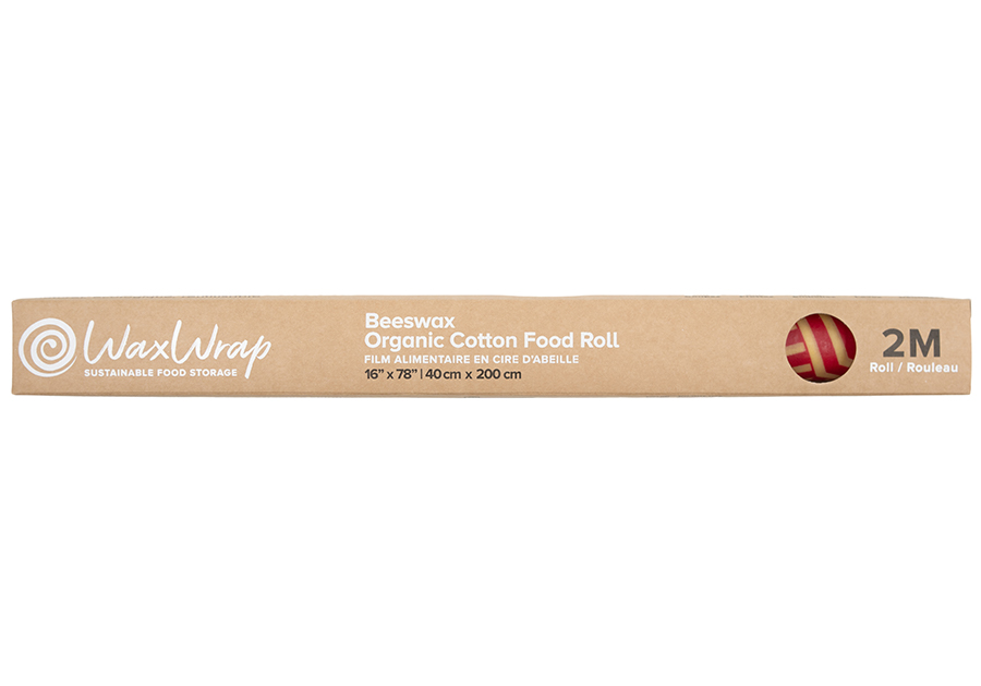 WaxWrap Reusable Organic Cotton Food Wrap Roll - Large