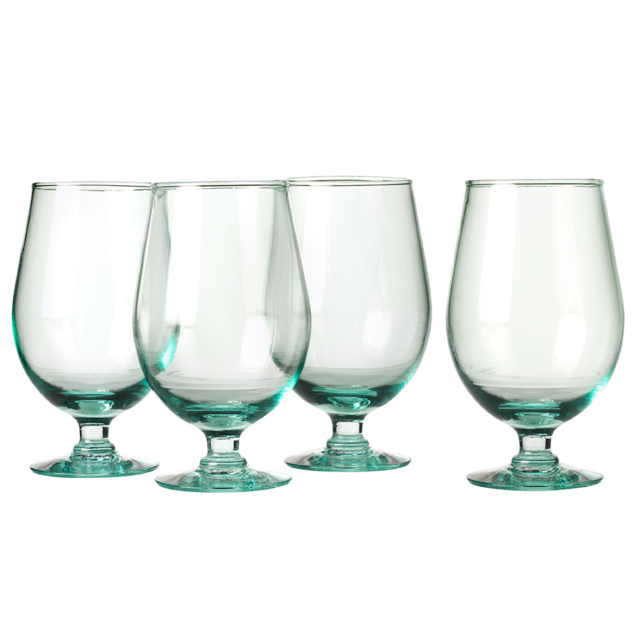 Recycled Beer Glasses - Set of 4