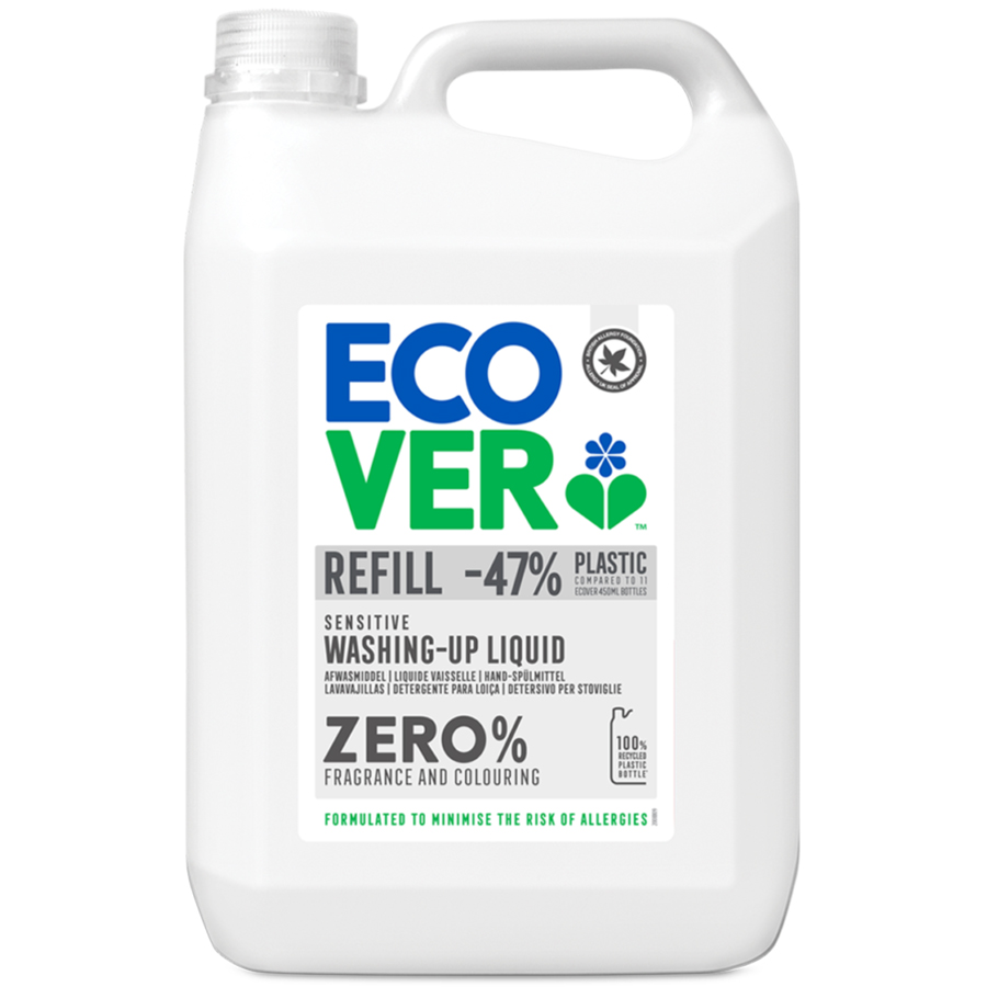 Ecover ZERO Washing Up Liquid Refill - 5L