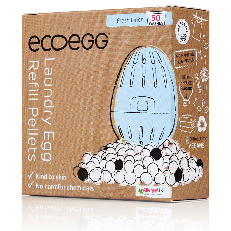 Image of ecoegg Laundry Egg Refill - Fresh Linen - 50 Washes