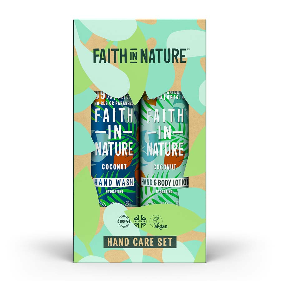Faith in Nature Coconut Hand Wash & Body Lotion Gift Set
