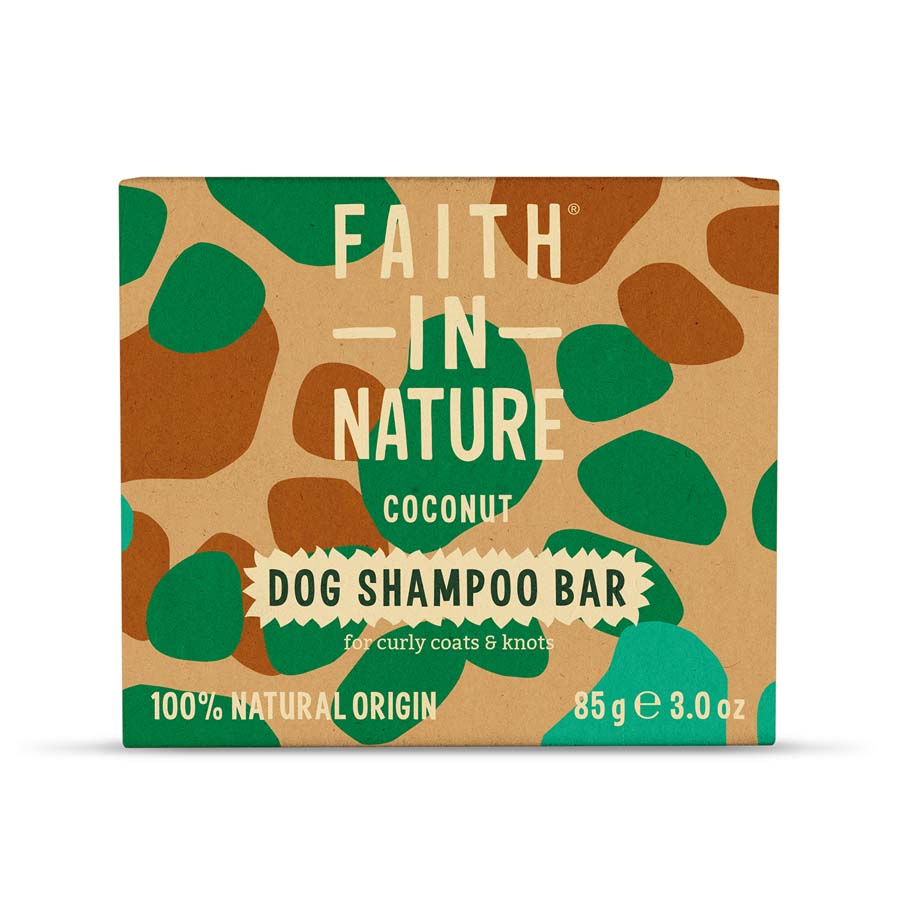 Image of Faith in Nature Detangling Coconut Dog Shampoo Bar - 85g
