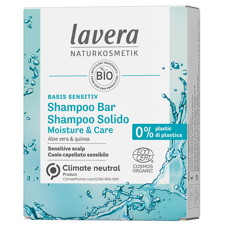 Lavera Basis Moisture & Care Shampoo Bar - 50g