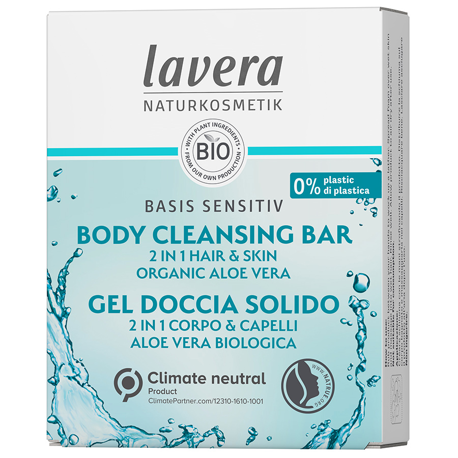 Lavera Basis Hydro Feeling 2 in 1 Body Cleansing Bar - 50g