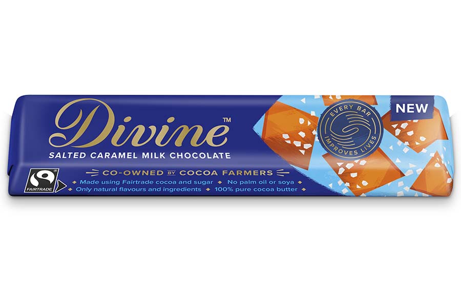 Divine Milk Chocolate with Salted Caramel - 35g