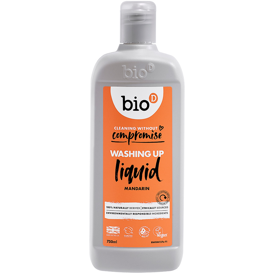 Bio D Concentrated Washing Up Liquid - Mandarin - 750ml