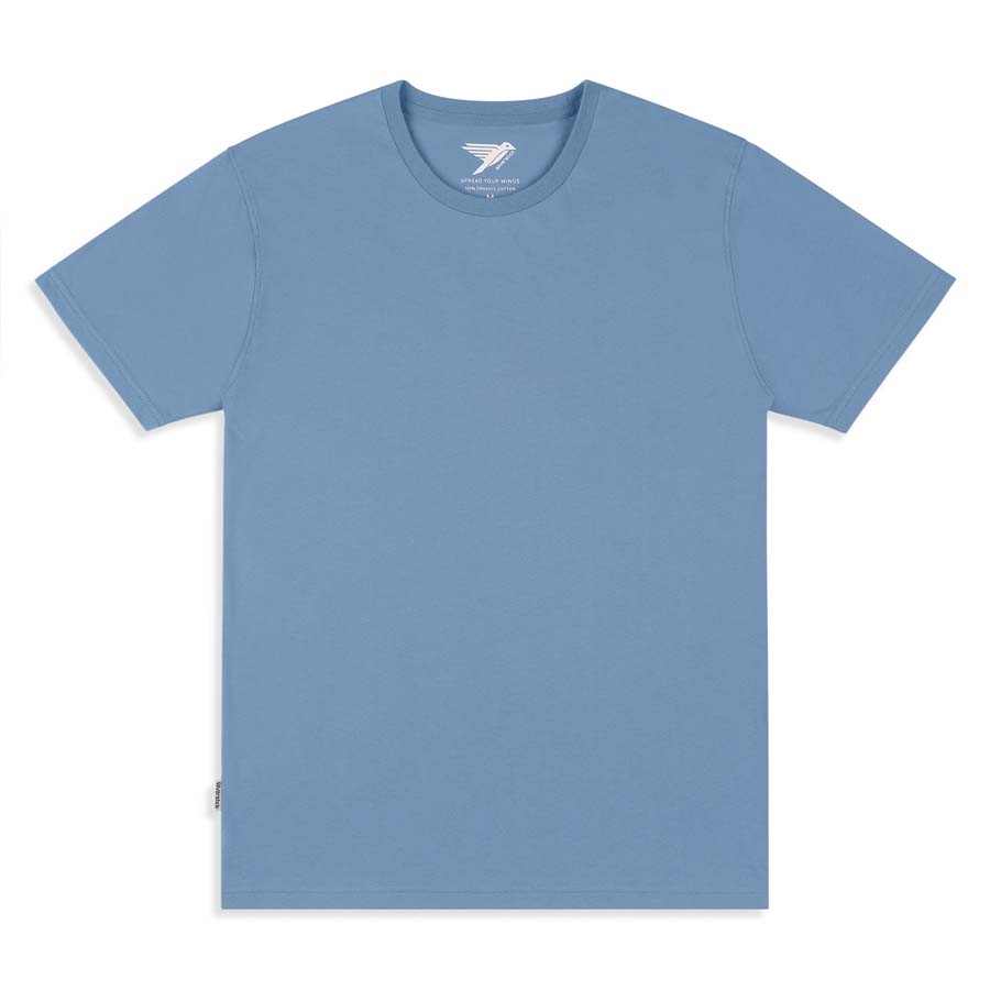 Men's Plain T-Shirt - Faded Blue