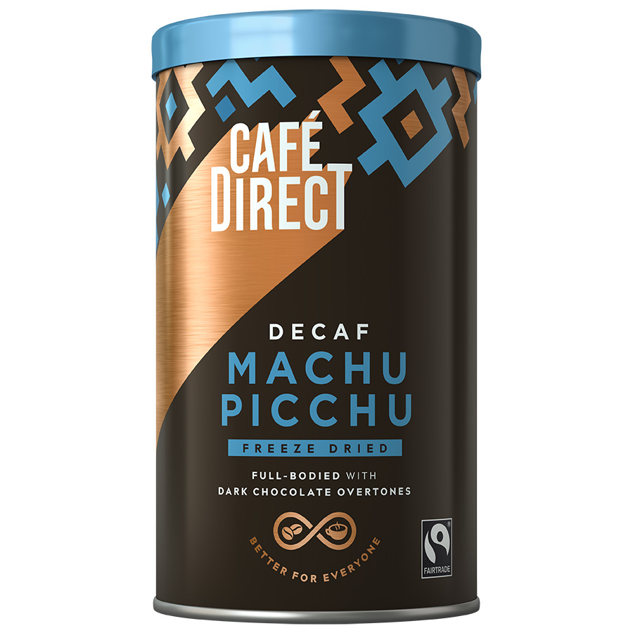 Cafedirect Fairtrade Machu Picchu Decaffeinated Freeze Dried Instant Coffee - 100g