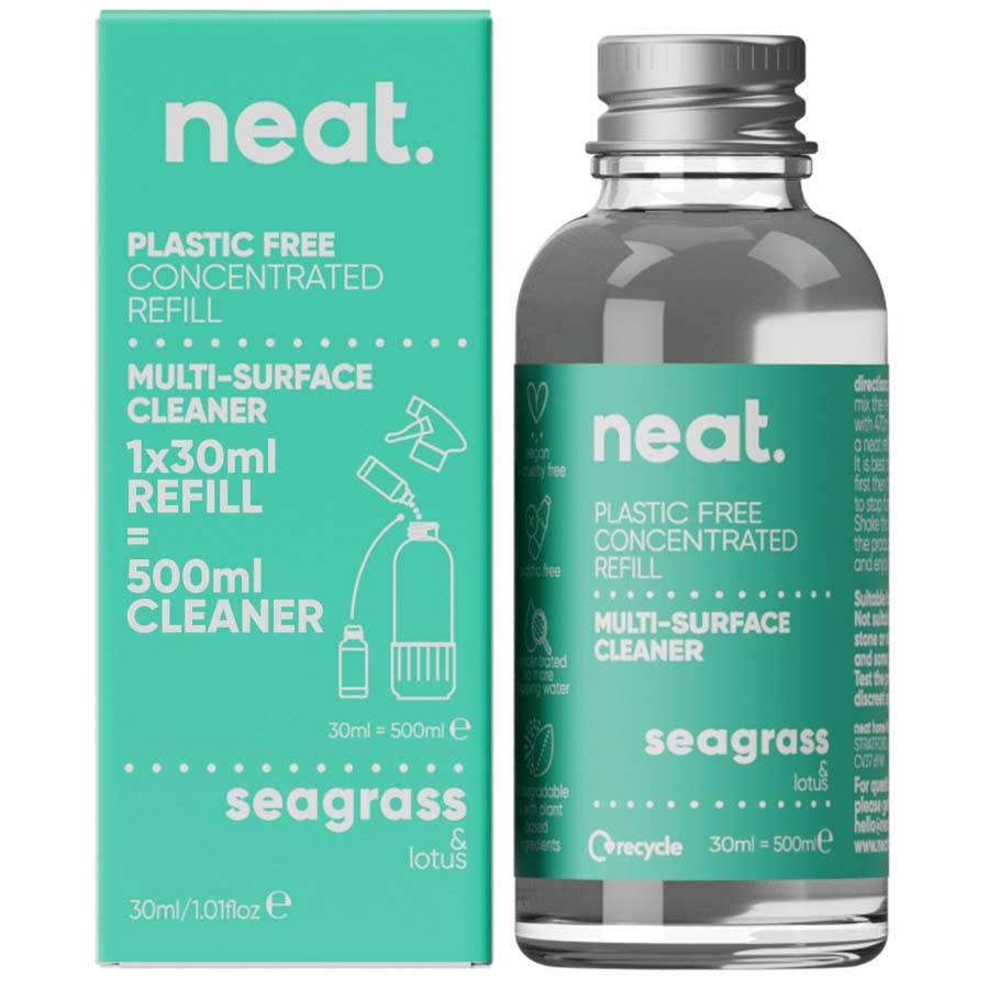 neat. Multi-Surface Cleaner Concentrated Refill - Seagrass & Lotus - 30ml