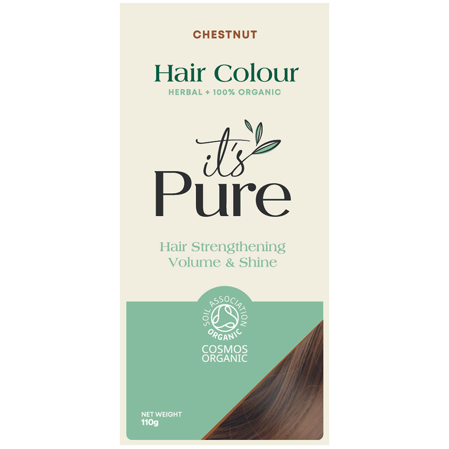 It's Pure Organic Herbal Hair Colour - Chestnut - 110g