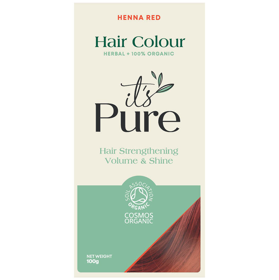 It's Pure Organic Herbal Hair Colour - Henna Red - 100g