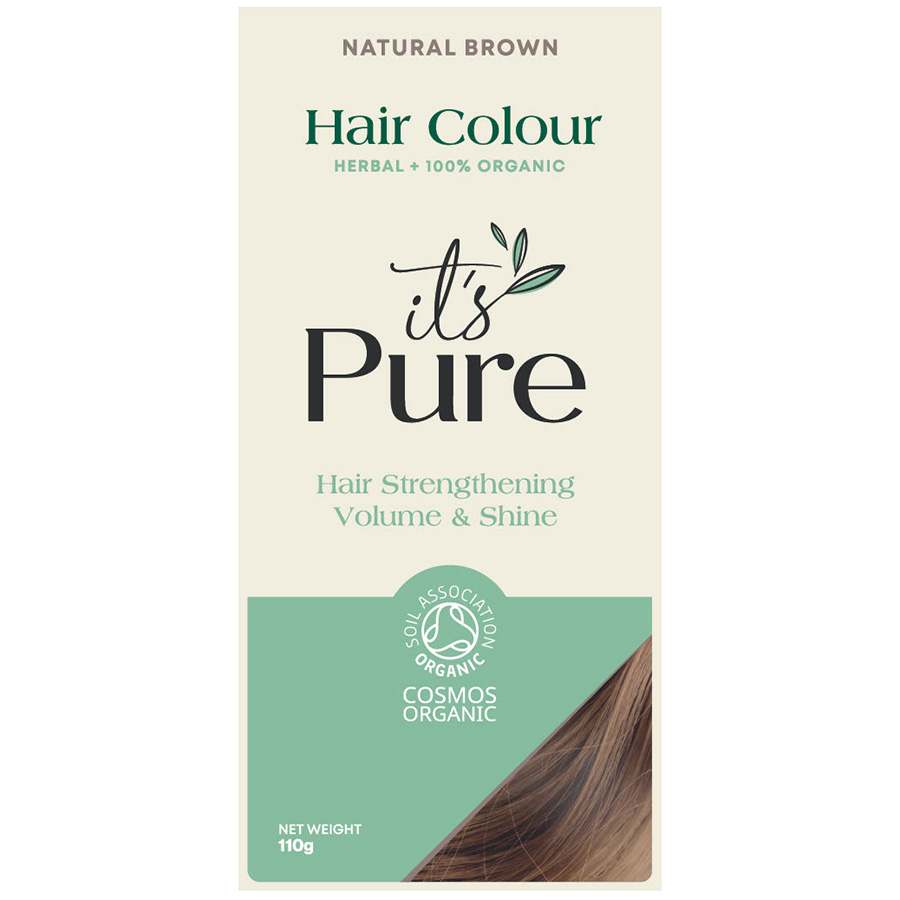 It's Pure Organic Herbal Hair Colour - Natural Brown - 110g