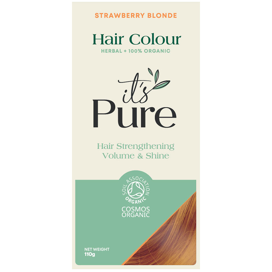 It's Pure Organic Herbal Hair Colour - Strawberry Blonde - 110g