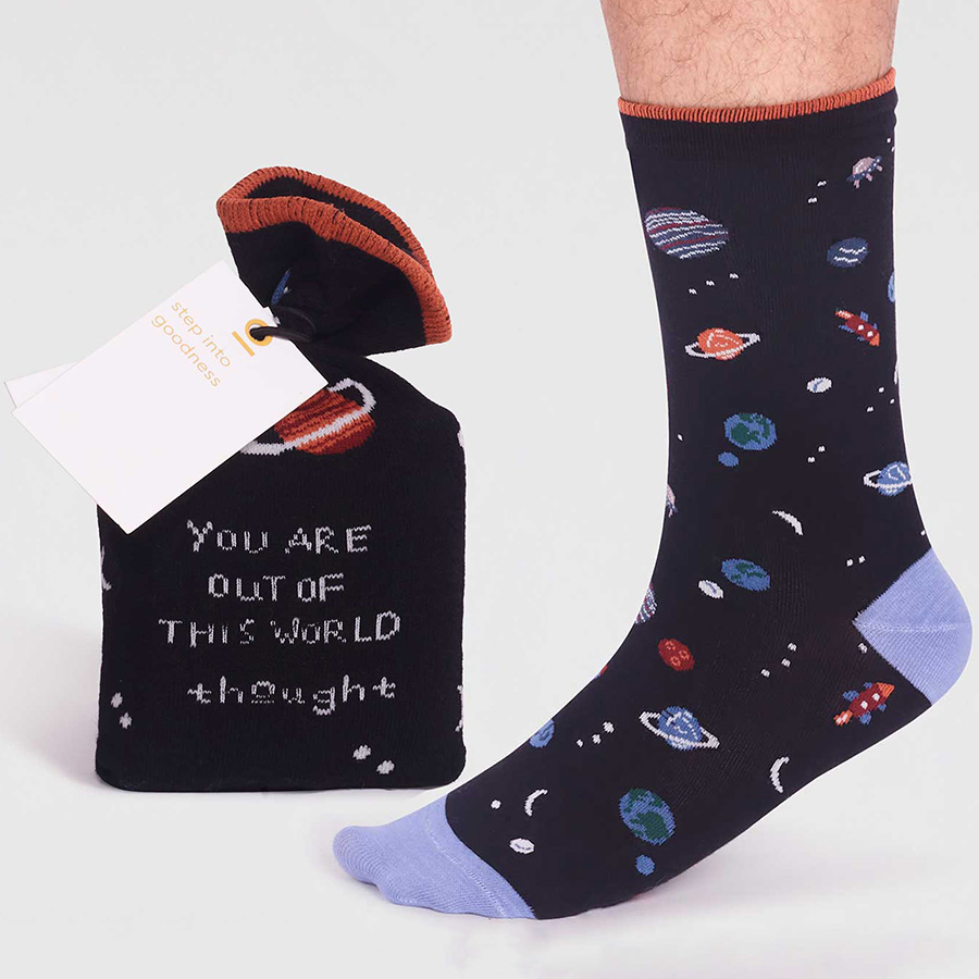 Thought You Are Out Of This World Socks in a Bag - UK 7-11