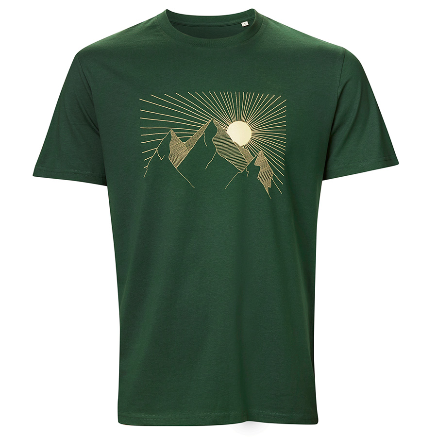 Frank & Faith Bottle Green Mountains T-Shirt