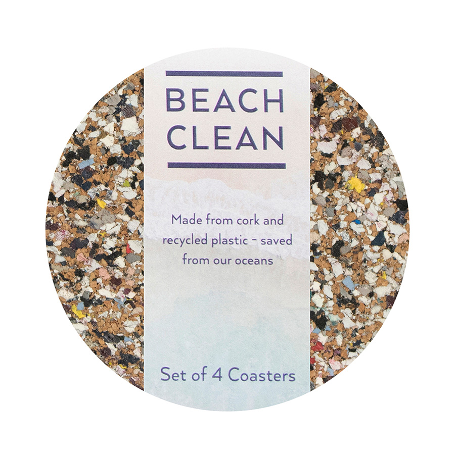 LIGA Beach Clean Round Coaster - Set of 4