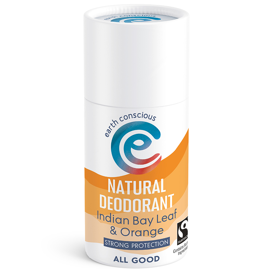 Earth Conscious Indian Bay Leaf & Orange Natural Deodorant Stick - 60g