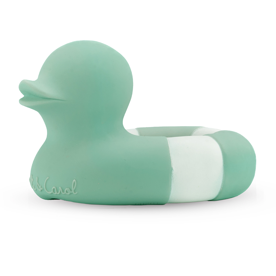 Oli & Carol Floatie Duck Mint Bath Toy