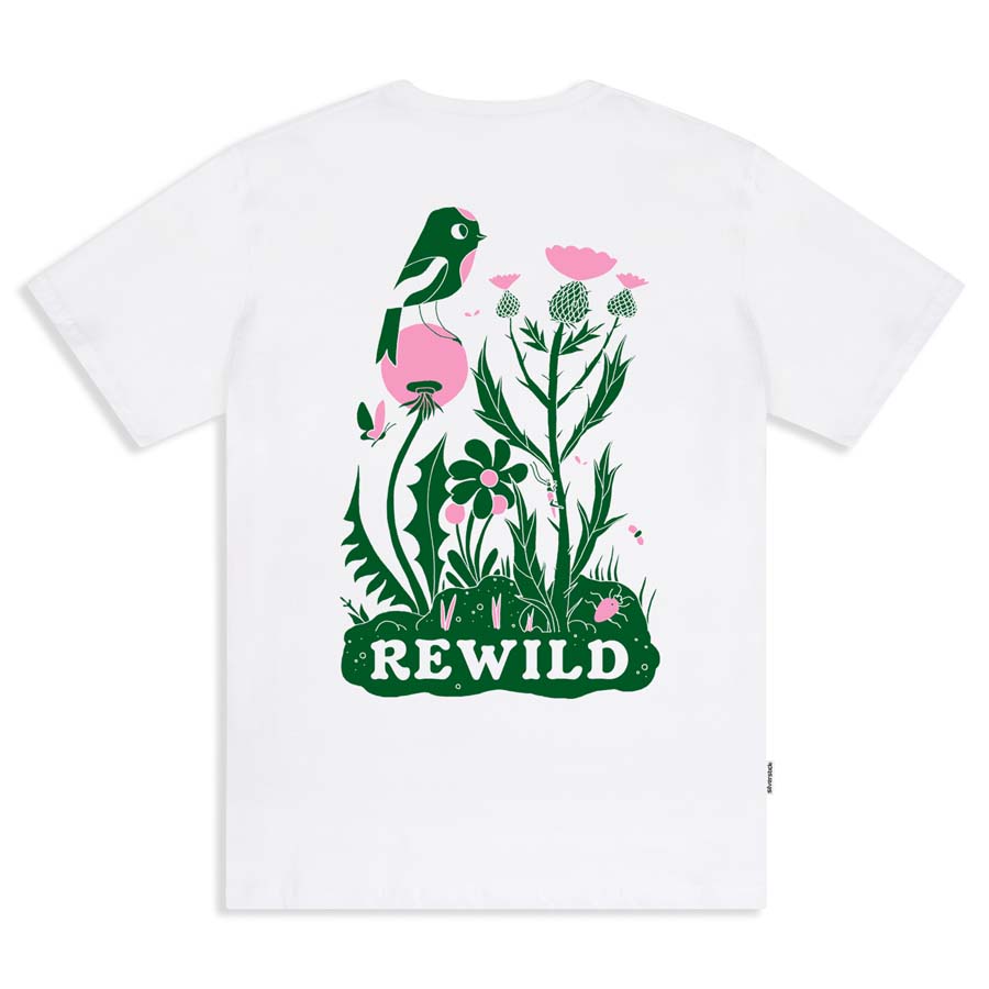 Matt Sewell Mens Rewild Tee - White