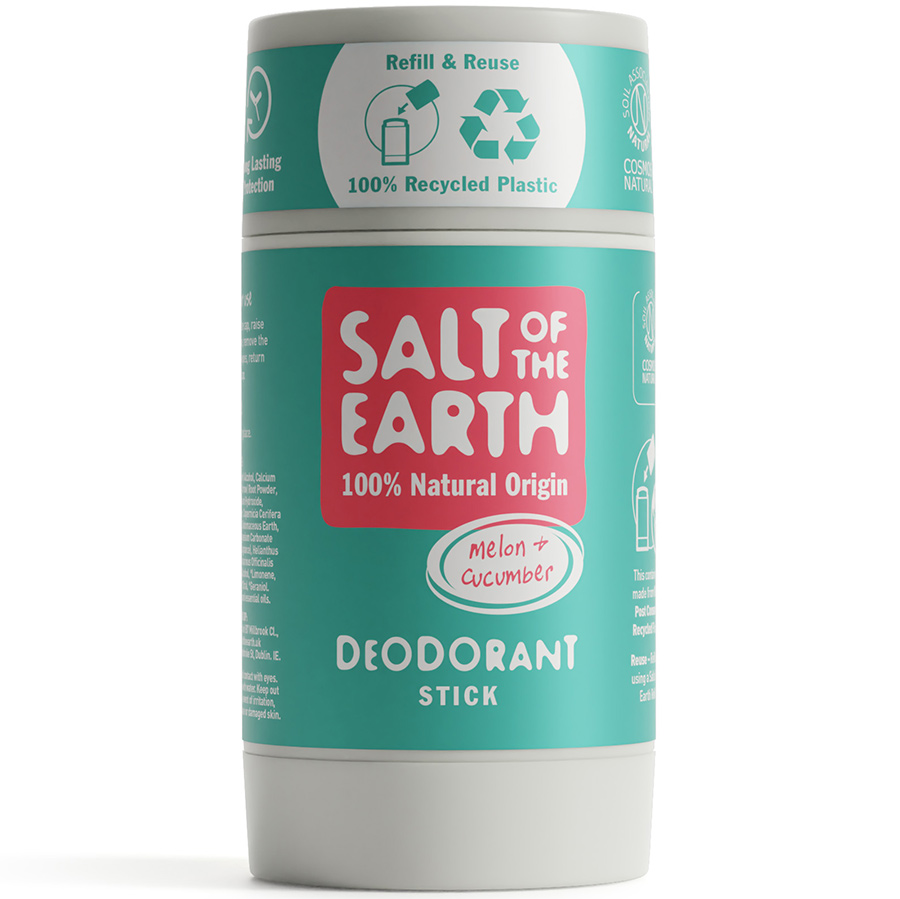 Salt of the Earth Natural Deodorant Refillable Stick - Melon & Cucumber - 84g