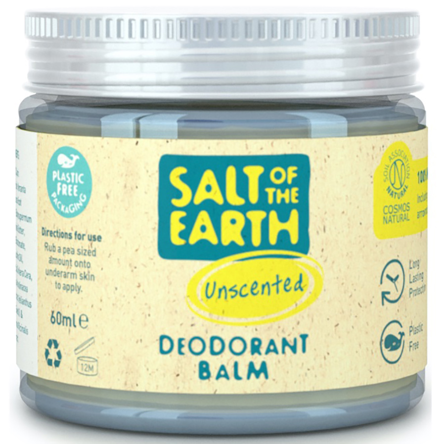 Salt of the Earth Natural Deodorant Balm - Unscented - 60g
