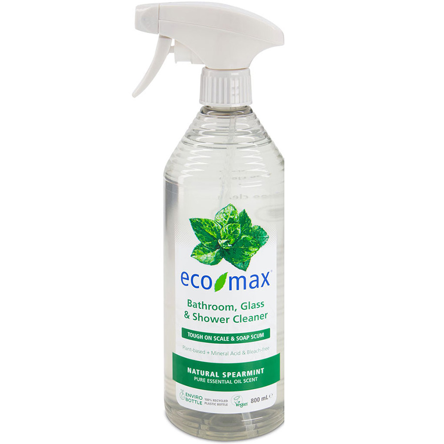 Image of Eco-Max Bathroom Glass & Shower Cleaner - Natural Spearmint - 800ml