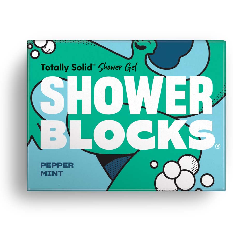 Shower Blocks Solid Shower Gel - Peppermint - 100g