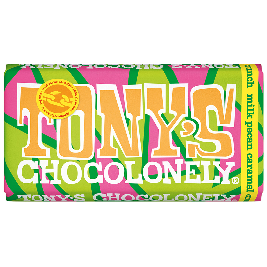 Tony's Chocolonely Milk Pecan Crunch Caramel - 180g