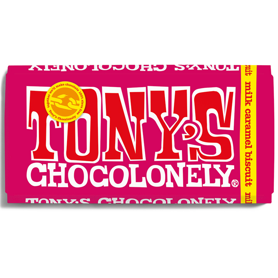 Tony's Chocolonely Milk Caramel Biscuit - 180g