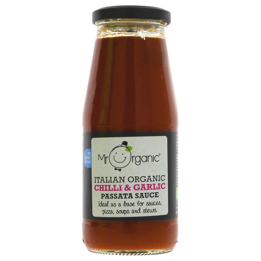 Mr Organic Chilli & Garlic Passata Sauce - 400g