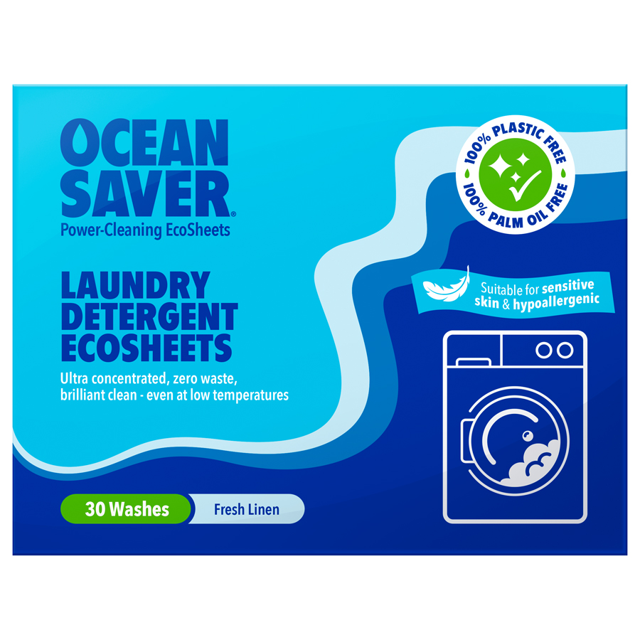 OceanSaver Laundry Eco Sheets - Fresh Linen - 30 Washes