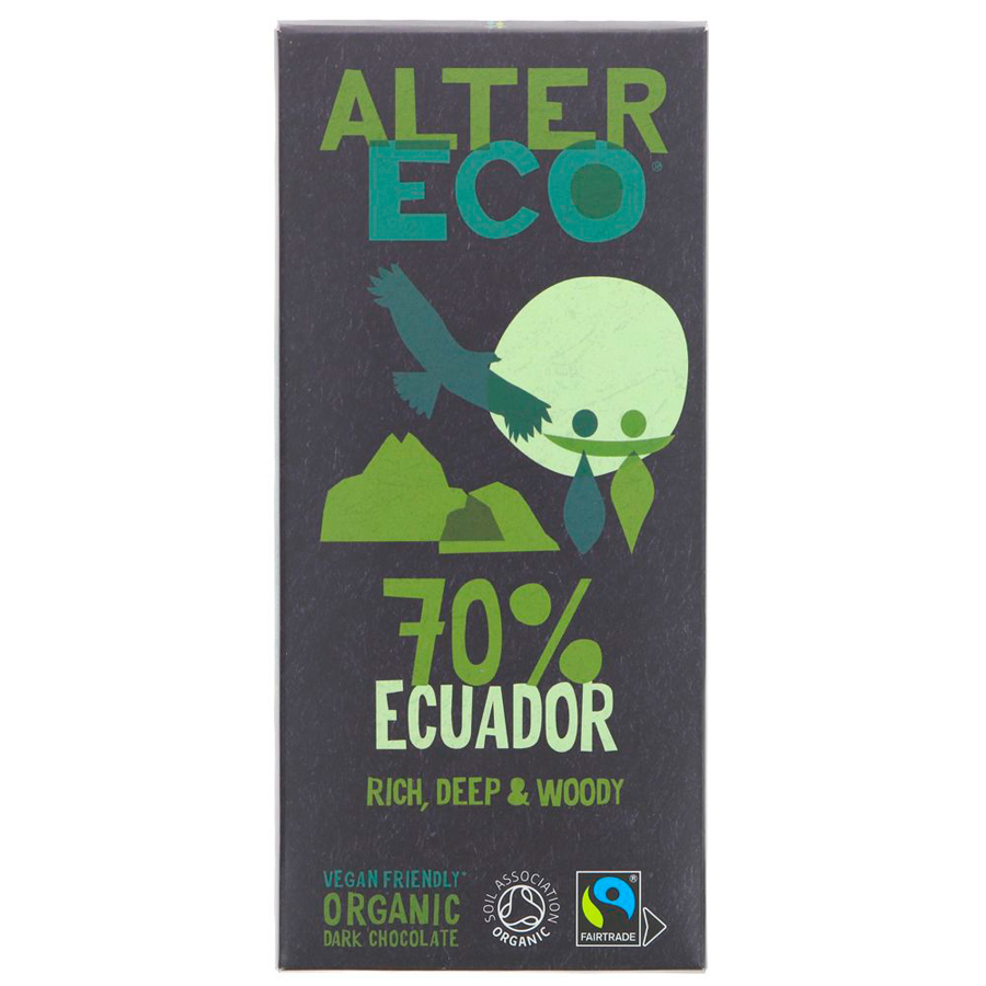 Altereco Organic 70% Dark Chocolate - 100g