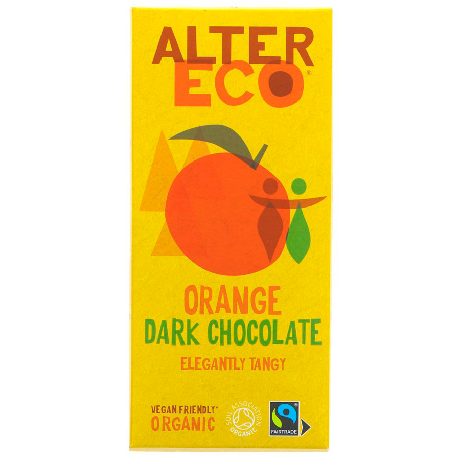 Altereco Organic Orange Dark Chocolate - 100g