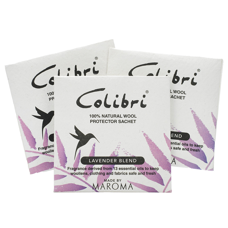 Colibri Anti-Moth Scented Sachets - Lavender - Pack of 3