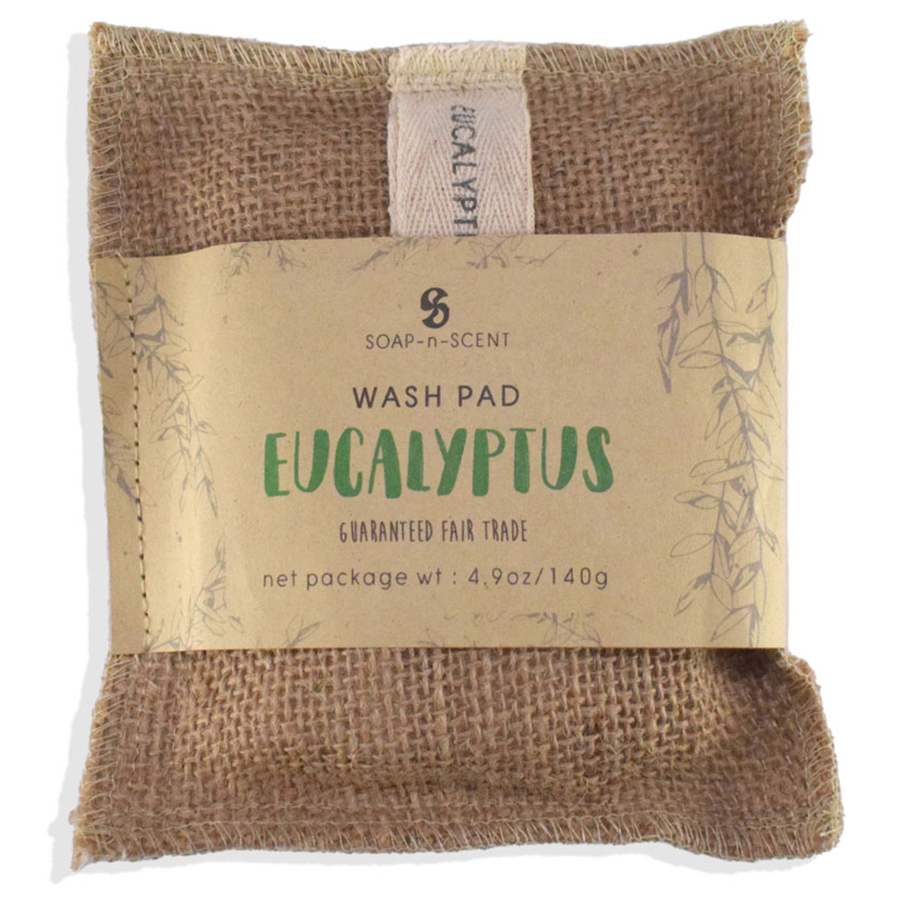 Handmade Eucalyptus Soap Wash Pad with Natural Jute