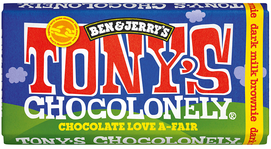 Tony's Chocolonely Ben & Jerry's Dark Milk Brownie - 180g