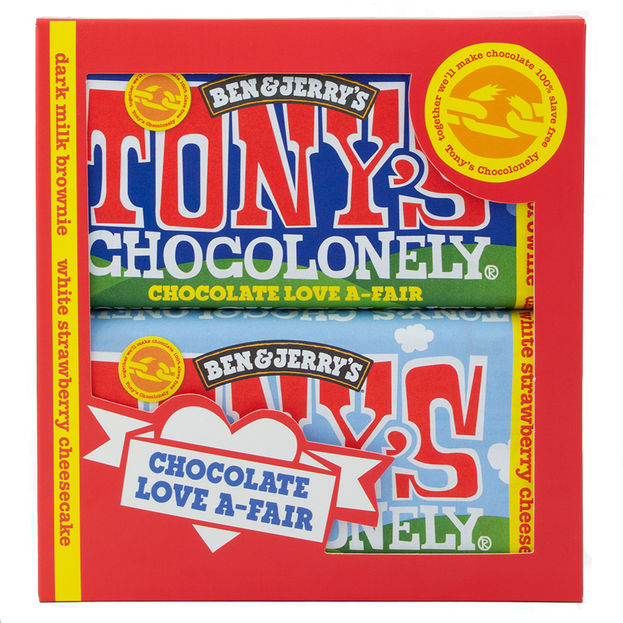 Tony's Chocolonely Ben & Jerry's Two Bar Gift Set - 412g