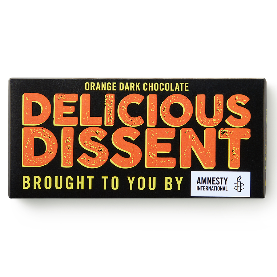 Amnesty Delicious Dissent Orange Dark Chocolate - 100g