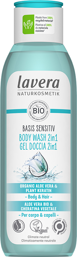 Lavera Basis Sensitiv 2-in-1 Hair & Body Wash - 250ml