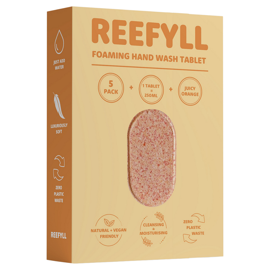 Reefyll Foaming Hand Wash Refill Tablet - Pack of 5 - Juicy Orange