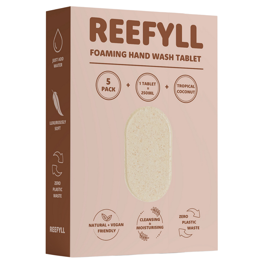 Reefyll Foaming Hand Wash Refill Tablet - Pack of 5 - Tropical Coconut