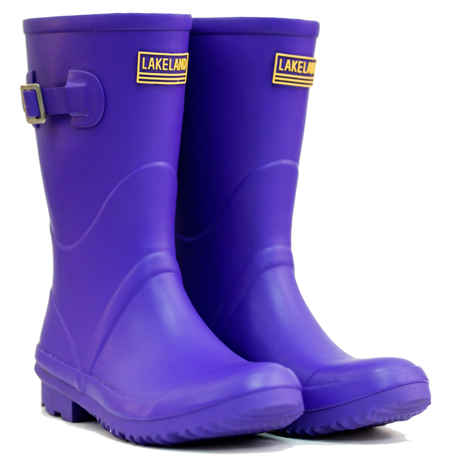 Lakeland Short Wellington Boots - Purple