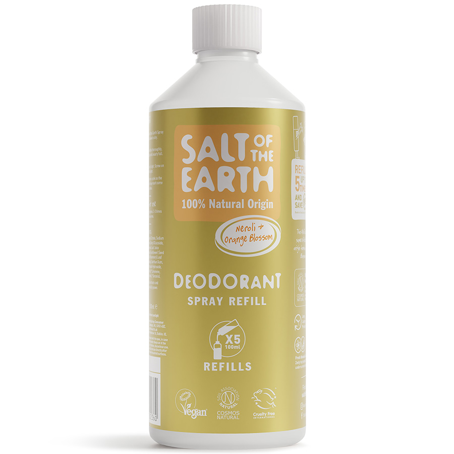 Salt of the Earth Natural Deodorant Spray Refill - Neroli & Orange - 500ml
