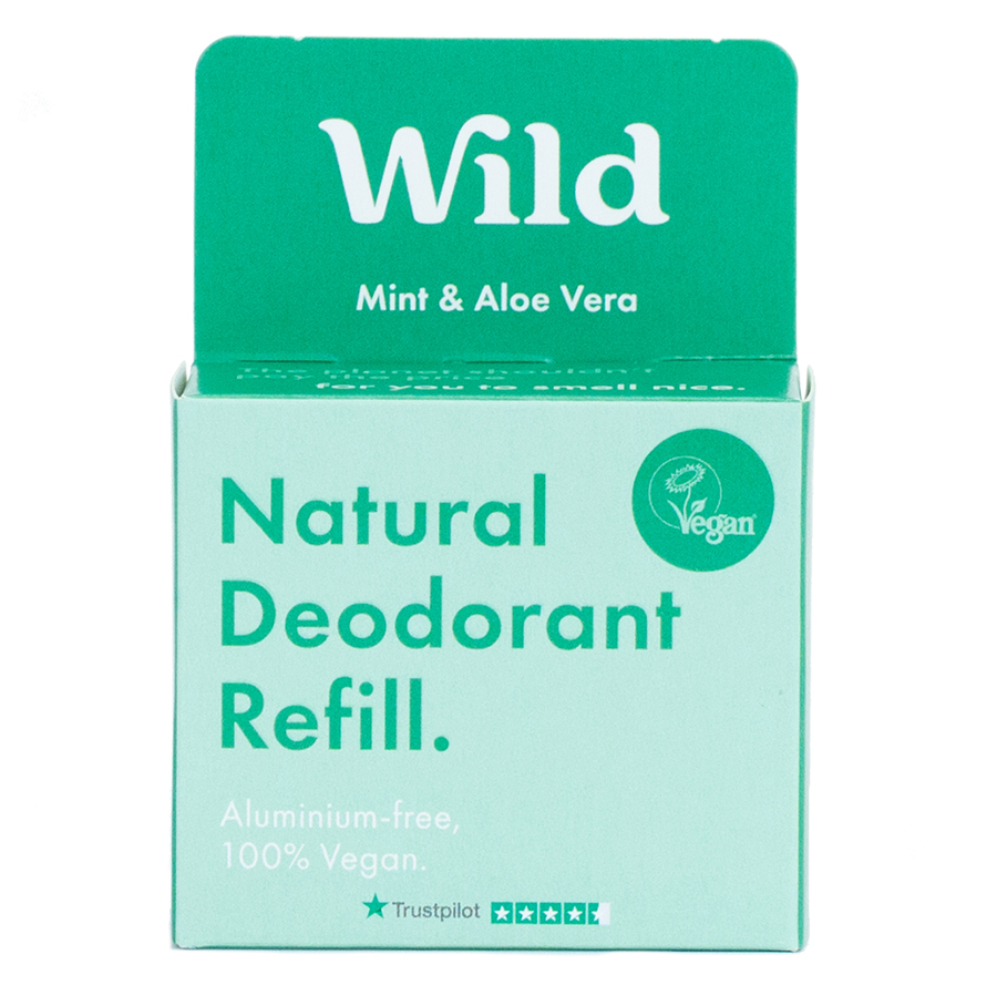 Wild Men's Mint & Aloe Vera Deodorant Refill - 40g