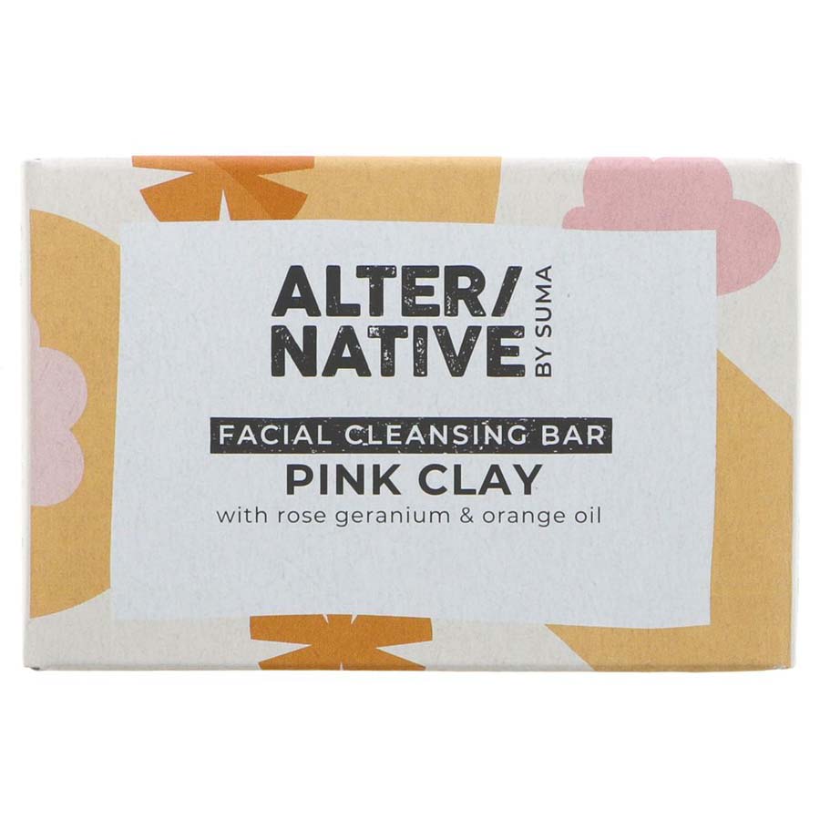 Alternative By Suma Facial Cleansing Bar - Pink Clay - 95g