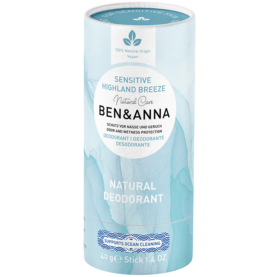 Ben & Anna Natural Deodorant - Sensitive Highland Breeze - 40g