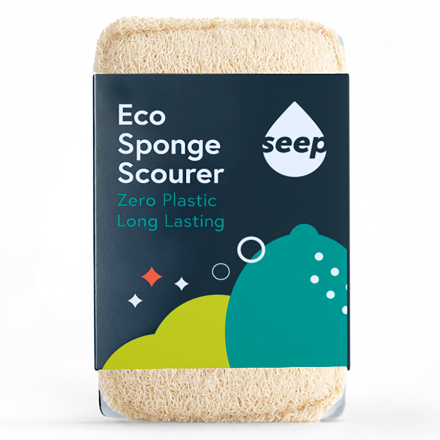 Seep Compostable Sponge and Loofah Scourer