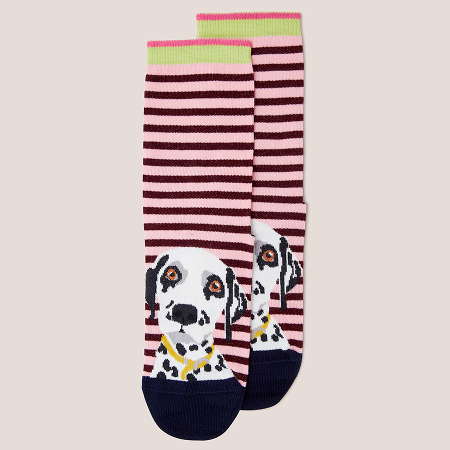 White Stuff Organic Dalmatian Stripe Socks